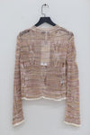 SWAYING/KNIT section dyed hollow bottoming shirt SW24SS1T62 pink PS86